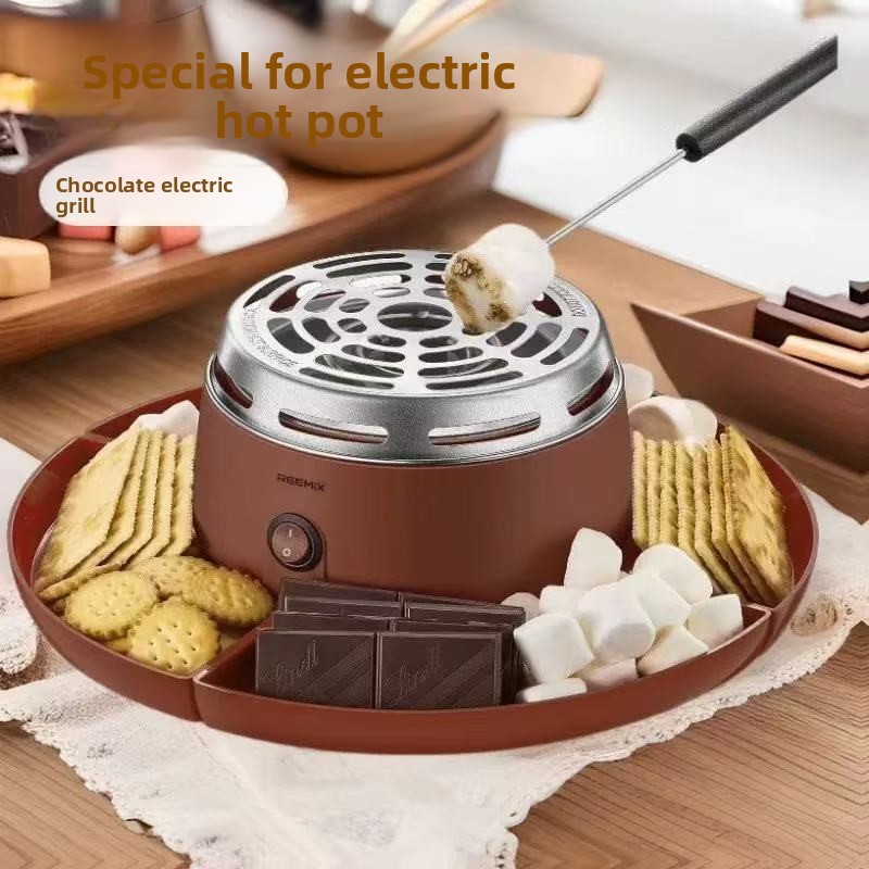 Chocolate Snack - เครื่องทำสายไหม อุปกรณ์แปรรูปอาหารว่าง หม้อละลายช็อกโกแลต 2-in-1 รุ่นใหม่ เครื่องทำสายไหม