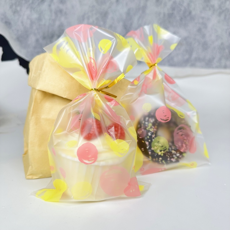 Chocolate Snack - ถุงพลาสติกสำหรับใส่คุกกี้ ลูกอม ขนมช็อกโกแลต ขนมหวานนูกัต พร้อมสายรัด ถุงบรรจุภัณฑ์สำหรับงานแต่งงาน