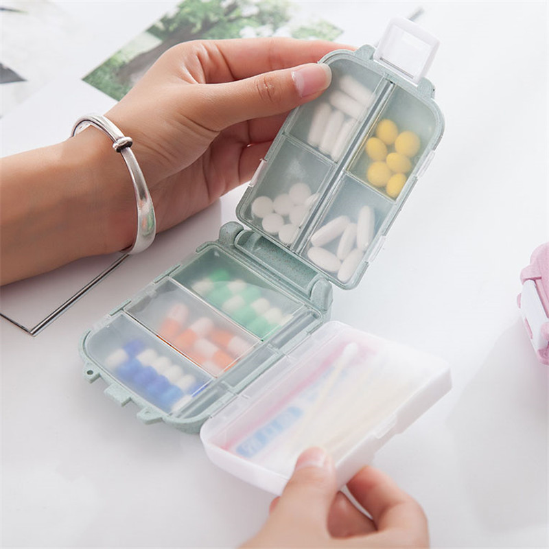 Seaweed Snack - กล่องยารายสัปดาห์ 8 กริดยาแท็บเล็ตกล่องเก็บยากรณีตู้ยาคอนเทนเนอร์ Health Care แบบพกพา