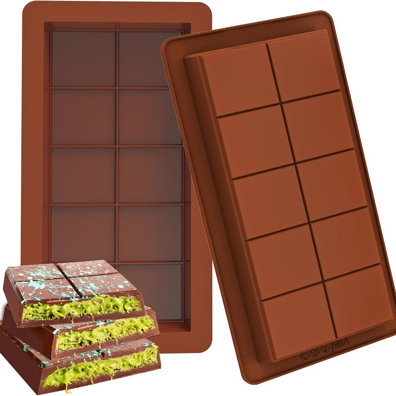 Protein Bar - ช็อกโกแลตบาร์แม่พิมพ์ซิลิโคนบาร์ Break Apart WAX Melt Mould