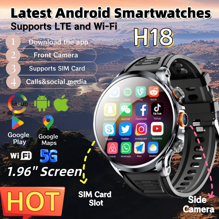 สมาร์ทวอทช์ NEW 4G Android H18 - Seaweed Snack บทวิจารณ์และราคา