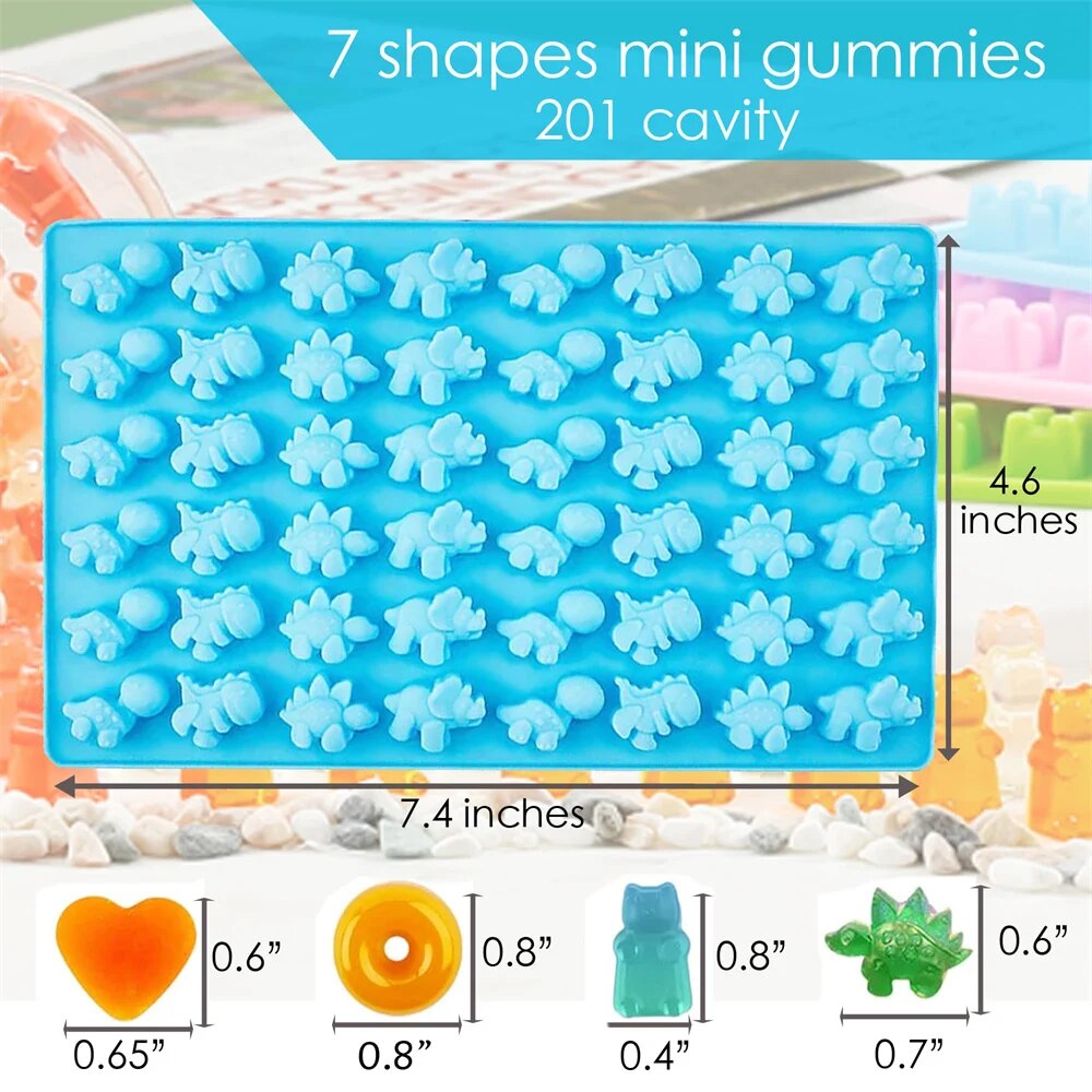 Gummy Bear แม่พิมพ์ซิลิโคนมินิ - Gummy Candy บทวิจารณ์และราคา