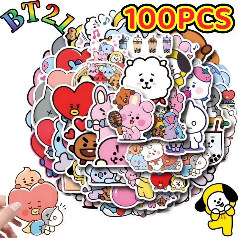 55/110 ชิ้น สติกเกอร์ BT21 ชิม - Cookies Pack บทวิจารณ์และราคา